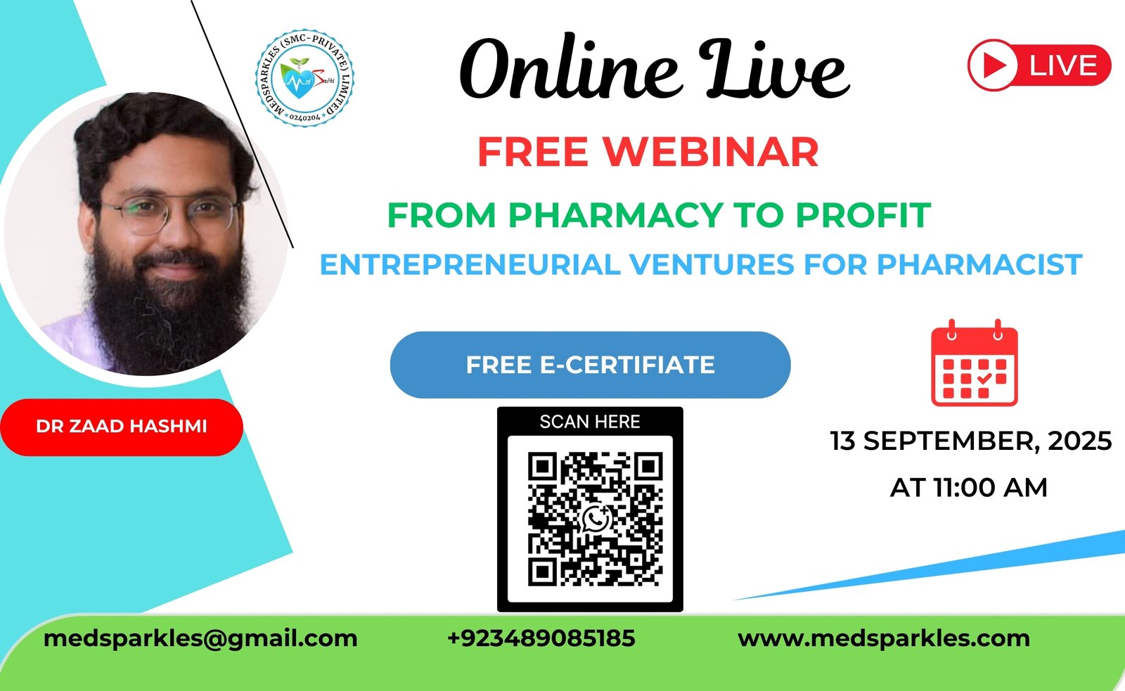 Entrepreneurial Ventures For Pharmacist Free Webinar