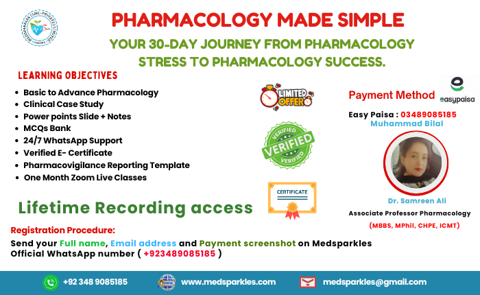 Pharmacology Made Simple One Month Crash Course