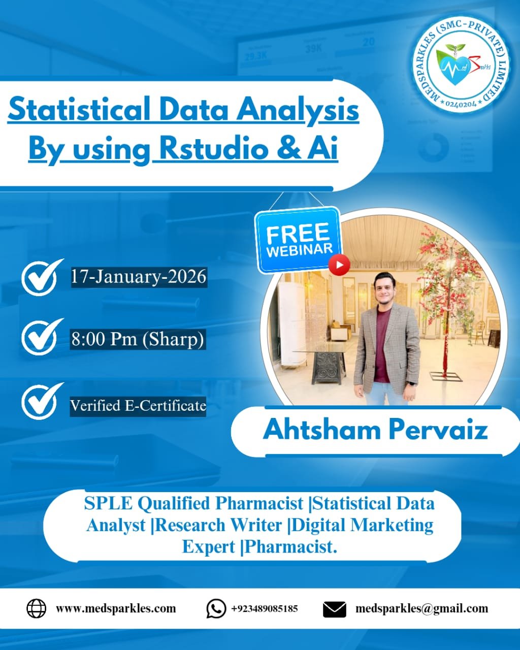 Protected: Statistical Data Analysis Using R Studio and AI Webinar
