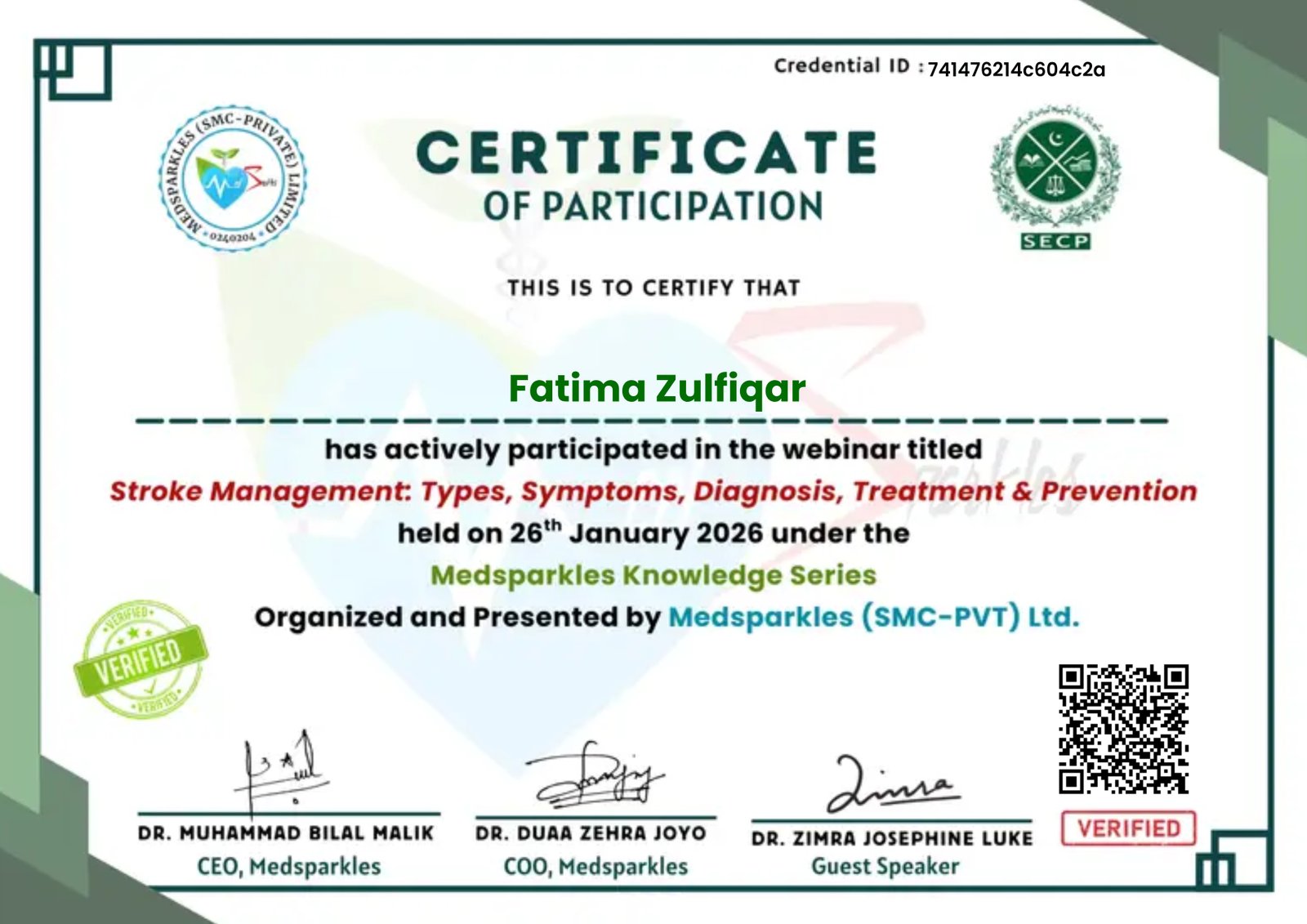 Stroke Management Webinar